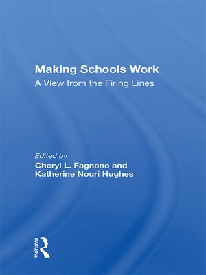 cover image of Making Schools Work